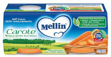 MELLIN OMOGENEIZZATO CAROTE 2 X 80 G - Speedyfarma.it