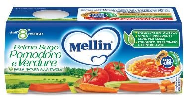 MELLIN PRIMO SUGO POMODORO E VERDURE 2 VASETTI DA 80 G - Speedyfarma.it