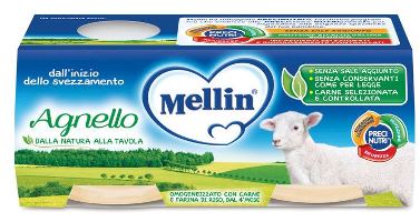 MELLIN OMOGENEIZZATO AGNELLO 2 PEZZI X 80 G - Speedyfarma.it