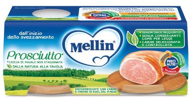 MELLIN OMOGENEIZZATO PROSCIUTTO 2 PEZZI X 80 G - Speedyfarma.it