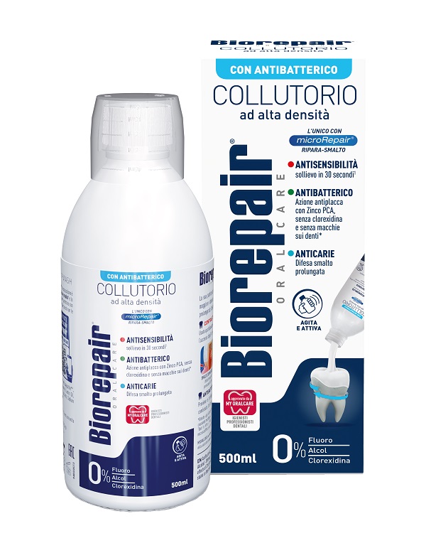 BIOREPAIR ORAL CARE COLLUTORIO ALTA INTENSITA' 3IN1 ANTISENSIBILITA', ANTIBATTERICO, ANTICARIE 500 ML - Speedyfarma.it