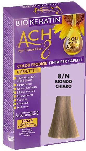 BIOKERATIN ACH8 COLOR PRODIGE 8/N BIONDO CHIARO - Speedyfarma.it