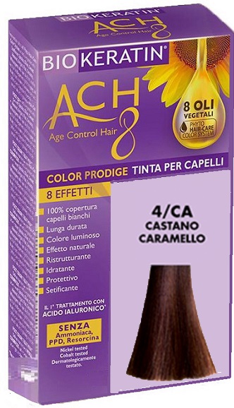 BIOKERATIN ACH8 COLOR PRODIGE 4/CA CASTANO CARAMELLO - Speedyfarma.it