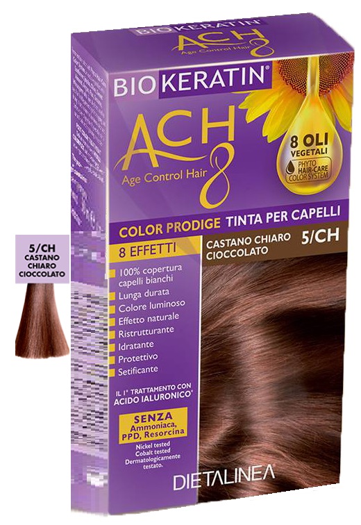 BIOKERATIN ACH8 COLOR PRODIGE 5/CH CASTANO CHIARO CIOCCOLATO - Speedyfarma.it