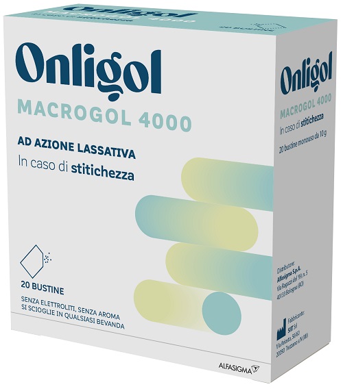 ONLIGOL MACROGOL 4000 20 BUSTINE 10 G SENZA ZUCCHERO - Speedyfarma.it