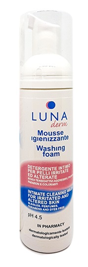 LUNADERM MOUSSE IGIENIZZANTE DETERGENTE INTIMO PELLI IRRITATE ED ALTERATE 150 ML - Speedyfarma.it