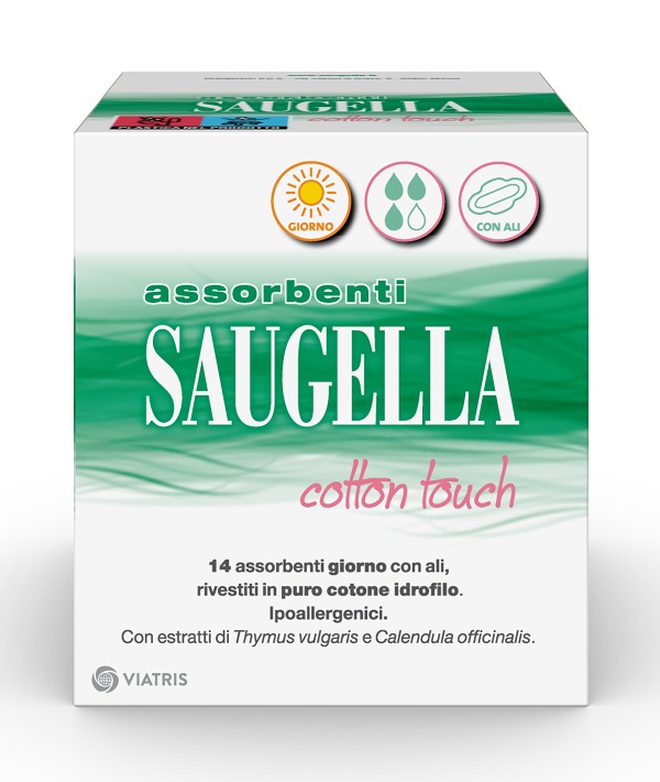 SAUGELLA COTTON TOUCH ASSORBENTI GIORNO 14 PEZZI TAGLIO PREZZO - Speedyfarma.it