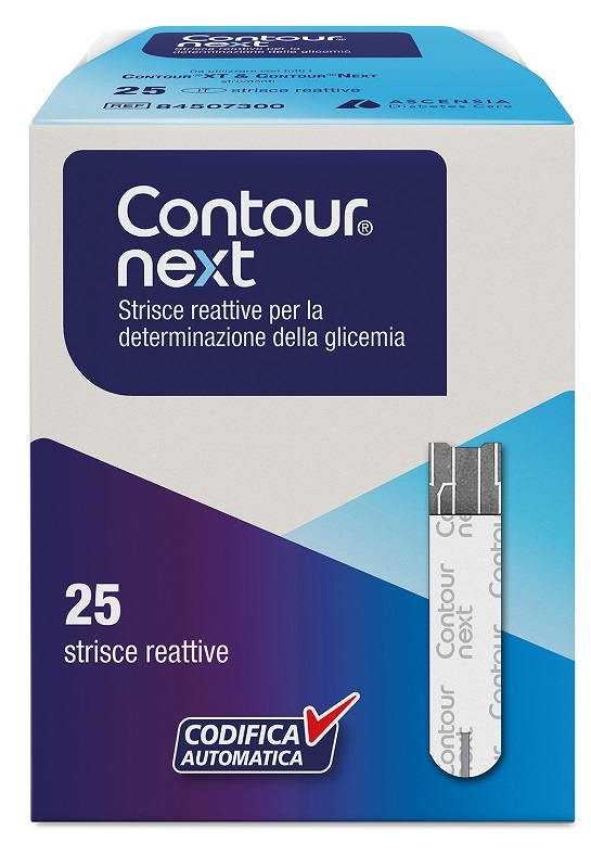 STRISCE MISURAZIONE GLICEMIA CONTOUR NEXT 25 PEZZI - Speedyfarma.it