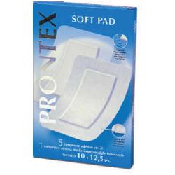GARZA COMPRESSA PRONTEX SOFT PAD 10X12,5 6 PEZZI (5 TNT + 1 IMPERMEABILE AQUA PAD) - Speedyfarma.it