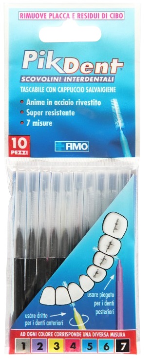 PIKDENT STUZZICOLINO 7 NE 10PZ - Speedyfarma.it