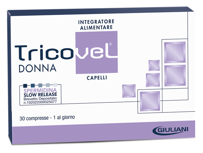 TRICOVEL DONNA INTEGRATORE ALIMENTARE CON NUTRIENTI SPECIFICI PER CAPELLI 30 COMPRESSE - Speedyfarma.it