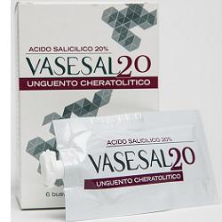 VASESAL 20 6 BUSTINE PLURIDOSE DA 5 ML UNGUENTO CHERATOLITICO - Speedyfarma.it