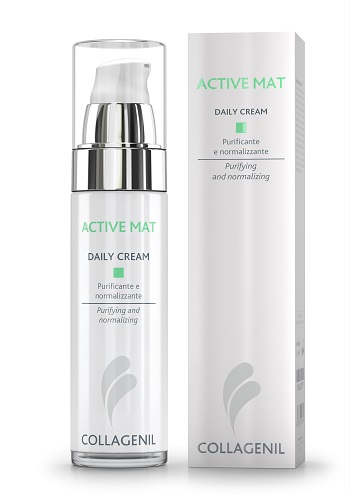 COLLAGENIL ACTIVE MAT DAILY CREAM SEBOREGOLATRICE/PURIFICANTE PER LA PELLE DEL VISO FLACONE 50 ML - Speedyfarma.it