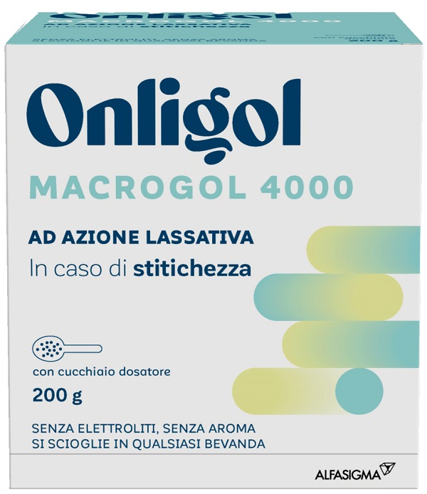 ONLIGOL MACROGOL 4000 200 G CON CUCCHIAINO DOSATORE SENZA ZUCCHERO - Speedyfarma.it