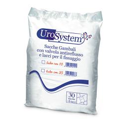 SACCA DI DRENAGGIO DA GAMBA PER INCONTINENZA UROSYSTEM TUBO 10 CM 30 PEZZI - Speedyfarma.it