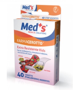 CEROTTO MEDS STRIP KIDS IPOALLERGENICO ASSORTITI 40 PEZZI - Speedyfarma.it