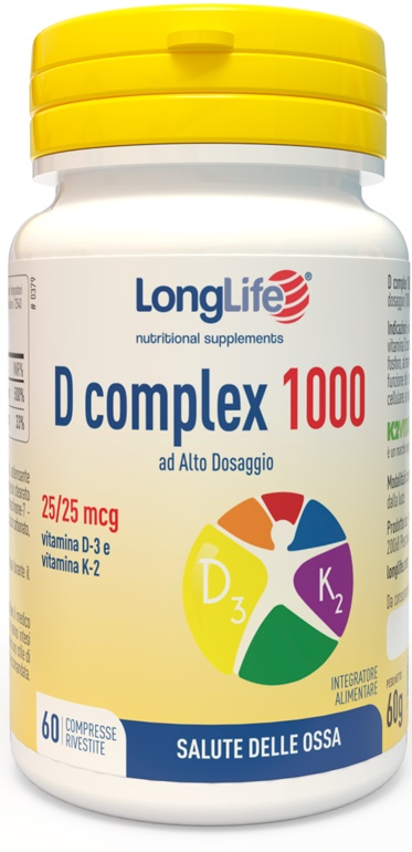 LONGLIFE D COMPLEX 1000 60 COMPRESSE - Speedyfarma.it