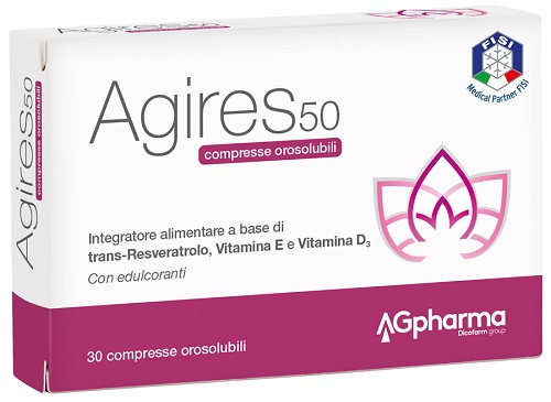 AGIRES 50 30 COMPRESSE OROSOLUBILI SCATOLA 5,4 G - Speedyfarma.it