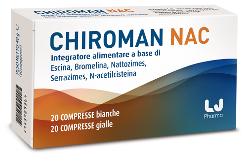CHIROMAN NAC 20 COMPRESSE BIANCHE + 20 COMPRESSE GIALLE - Speedyfarma.it