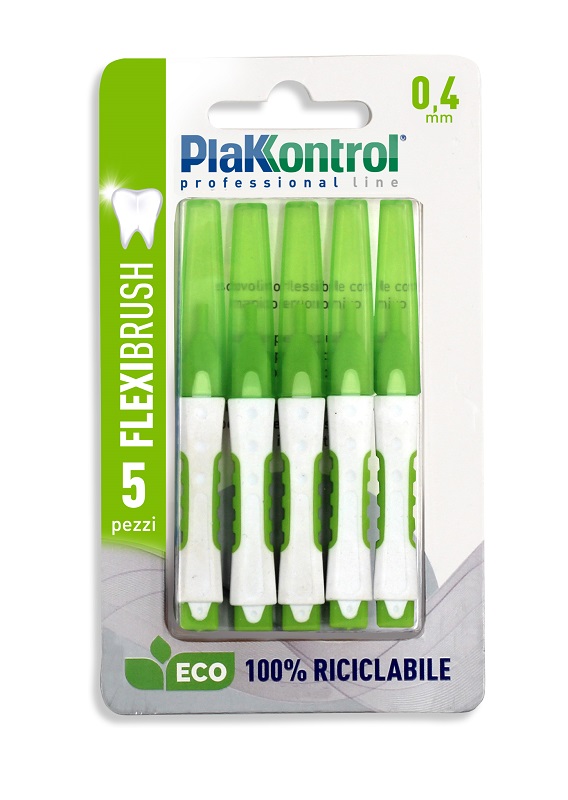 PLAKKONTROL SCOVOLINO INTERDENTALE FLEXI BRUSH04 BLISTER 5 PEZZI - Speedyfarma.it