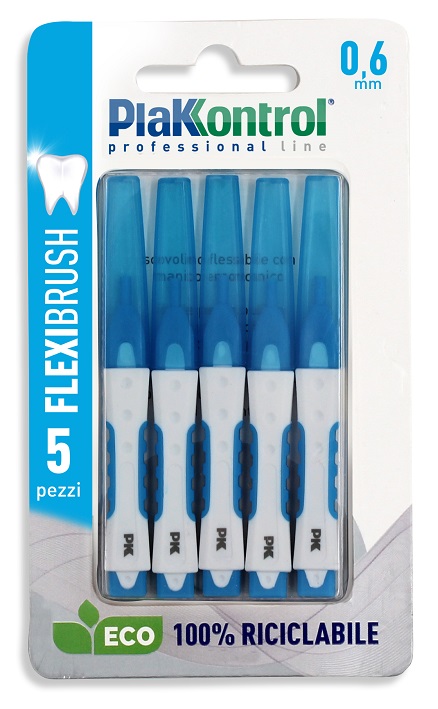 PLAKKONTROL SCOVOLINO INTERDENTALE FLEXI BRUSH06 BLISTER 5 PEZZI - Speedyfarma.it