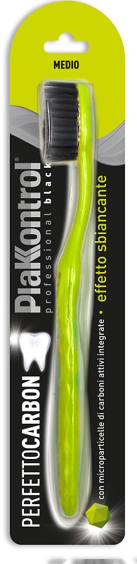 PLAKKONTROL PERFETTO CARBON SPAZZOLINO MANUALE BLISTER 1 PEZZO - Speedyfarma.it