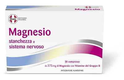 MATT DIVISIONE PHARMA MAGNESIO STANCHEZZA E SISTEMA NERVOSO 30 COMPRESSE - Speedyfarma.it