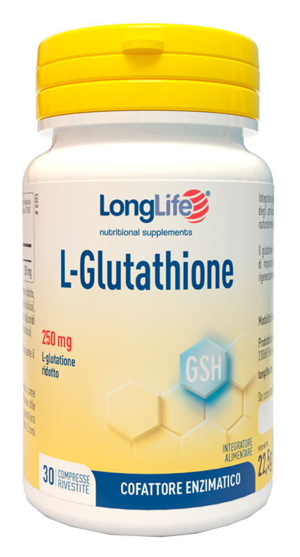 LONGLIFE L-GLUTATHIONE 250 MG 30 COMPRESSE - Speedyfarma.it