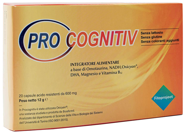 PROCOGNITIV 20 CAPSULE ACIDO RESISTENTI VEGETALI DA 600 MG - Speedyfarma.it