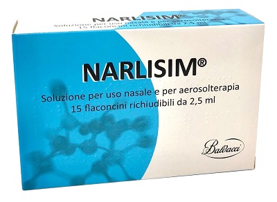 NARLISIM SOLUZIONE PER USO NASALE E AEROSOLTERAPIA 15 FLACONCINI RICHIUDIBILI DA 2,5 ML L'UNO - Speedyfarma.it
