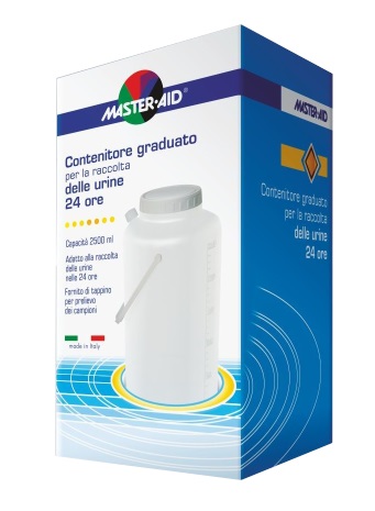 CONTENITORE RACCOLTA URINA MASTER-AID 24 H 2500 ML - Speedyfarma.it