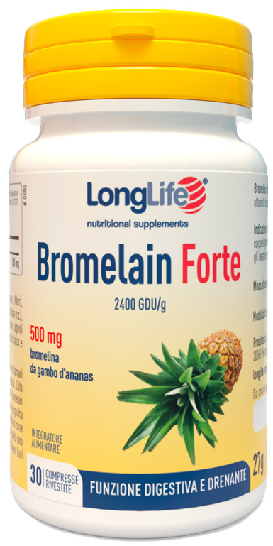Longlife Bromelain Forte Integratore Alimentare 30 Tavolette  - Speedyfarma.it