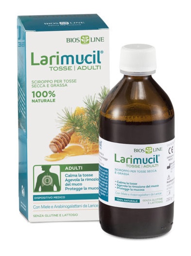 LARIMUCIL TOSSE TOSSE ADULTI SCIROPPO CE 0476V 230 G 175 ML - Speedyfarma.it