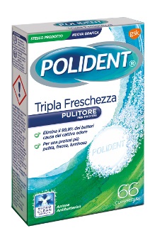 POLIDENT TRIPLA FRESCHEZZA 66 COMPRESSE - Speedyfarma.it