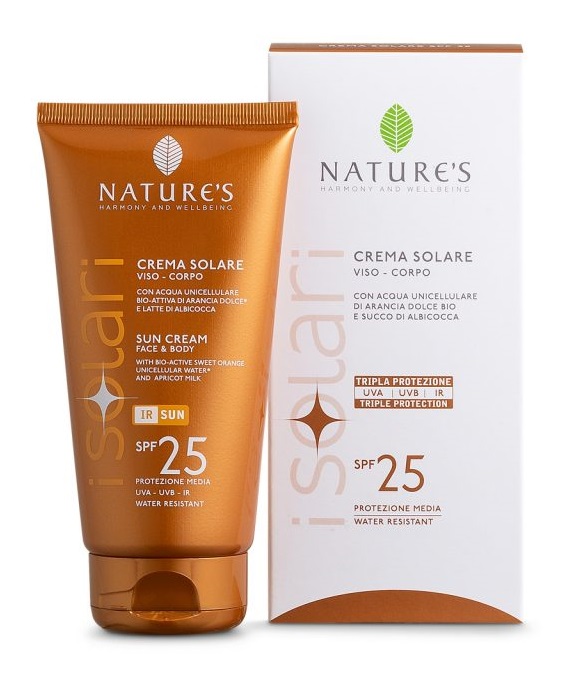 NATURE'S I SOLARI CREMA SOLARE VISO E CORPO SPF 25 IR SUN 150 ML - Speedyfarma.it