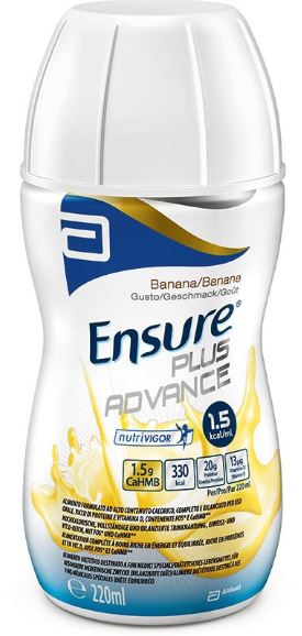 ENSURE PLUS ADVANCE BANANA 4 BOTTIGLIE DA 220 ML - Speedyfarma.it