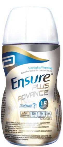 ENSURE PLUS ADVANCE VANIGLIA 4 BOTTIGLIE DA 220 ML - Speedyfarma.it