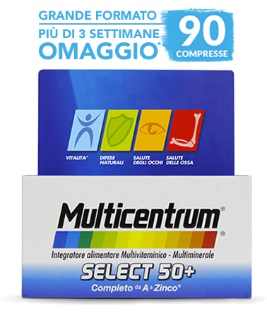 MULTICENTRUM SELECT 50+ 90 COMPRESSE - Speedyfarma.it