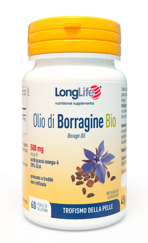 LONGLIFE OLIO BORRAGINE BIO 60 PERLE IN GELATINA - Speedyfarma.it
