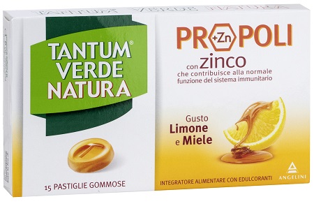 TANTUM VERDE NATURA 15 PASTIGLIE GOMMOSE LIMONE & MIELE - Speedyfarma.it
