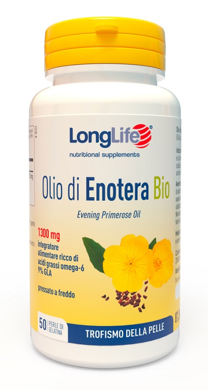 LONGLIFE OLIO ENOTERA BIO 1300 MG 50 PERLE - Speedyfarma.it