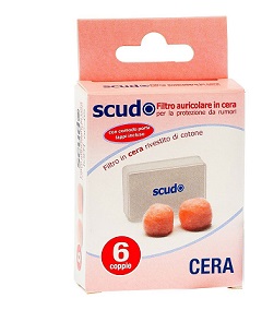TAPPO AURICOLARE EARPLUG SCUDO IN CERA 6 COPPIE 12 PEZZI ARTICOLO 7EN081 - Speedyfarma.it
