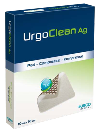 MEDICAZIONE TNT ASSORBENTE GELIFICANTE URGOCLEAN AG/SILVER 10X10CM 5 PEZZI - Speedyfarma.it