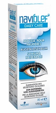 NAVIBLEF DAILY CARE SCHIUMA PER RIMOZIONE SECREZIONI OCULARI DA PALPEBRE E CIGLIA 50 ML - Speedyfarma.it
