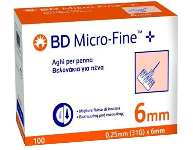 AGO PER PENNA DA INSULINA BD MICROFINE GAUGE 31 6MM 100 PEZZI - Speedyfarma.it