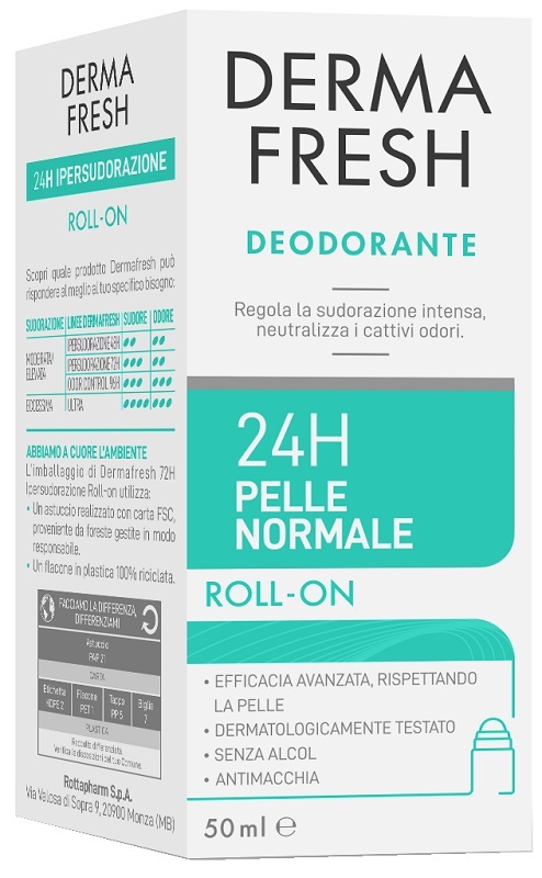 DERMAFRESH 24H PELLE NORMALE ROLL ON 50 ML - Speedyfarma.it