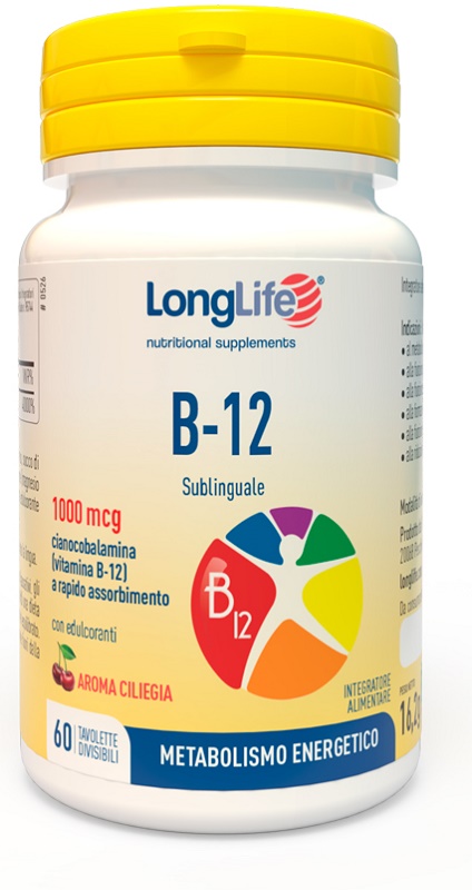 LONGLIFE B12 1000 MCG 60 TAVOLETTE - Speedyfarma.it