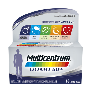MULTICENTRUM UOMO 50+ 60 COMPRESSE - Speedyfarma.it