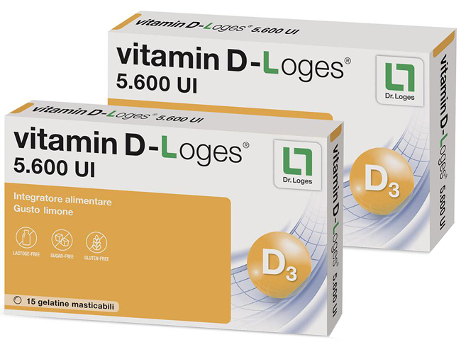 VITAMIN D-LOGES 30 GELATINE MASTICABILI GUSTO LIMONE 42 G - Speedyfarma.it