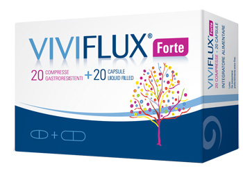 VIVIFLUX FORTE 20 COMPRESSE GASTRORESISTENTI + 20 CAPSULE LIQUID FILLER - Speedyfarma.it